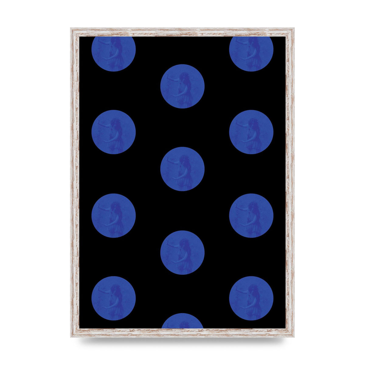Bohemian Polka Dot Art For The Home - A2 framed