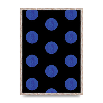 Bohemian Polka Dot Art For The Home - A2 framed