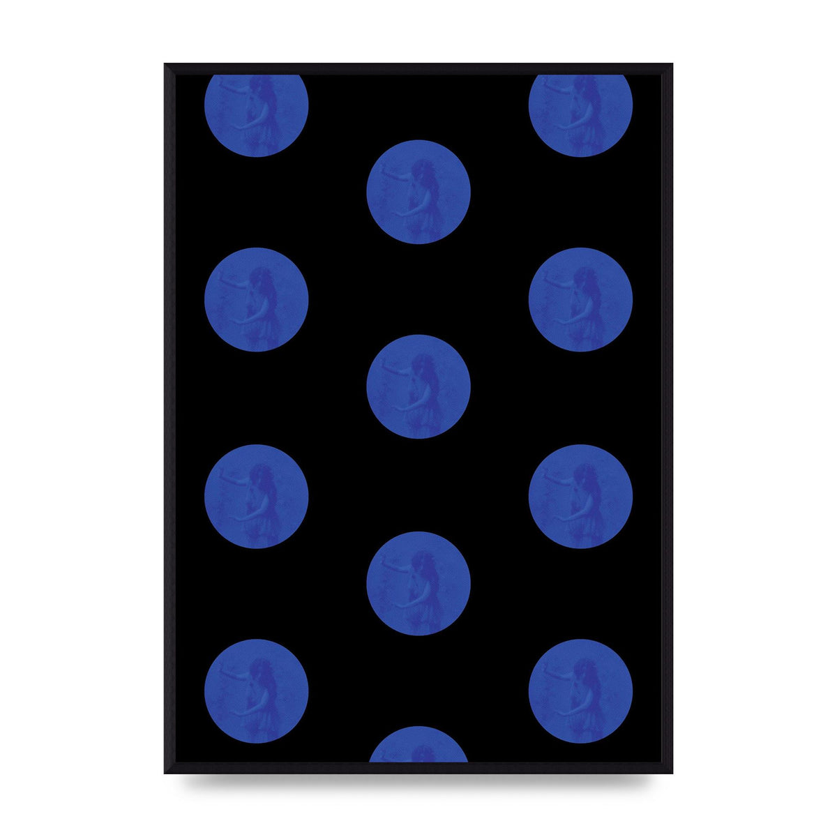Bohemian Polka Dot Art For The Home - A2 framed