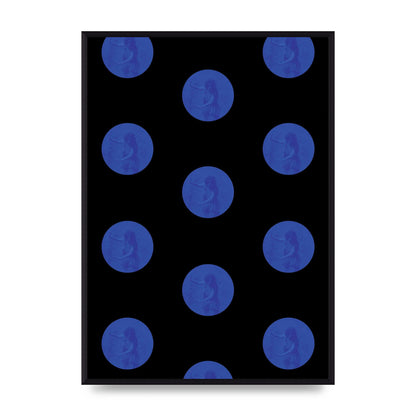 Bohemian Polka Dot Art For The Home - A2 framed