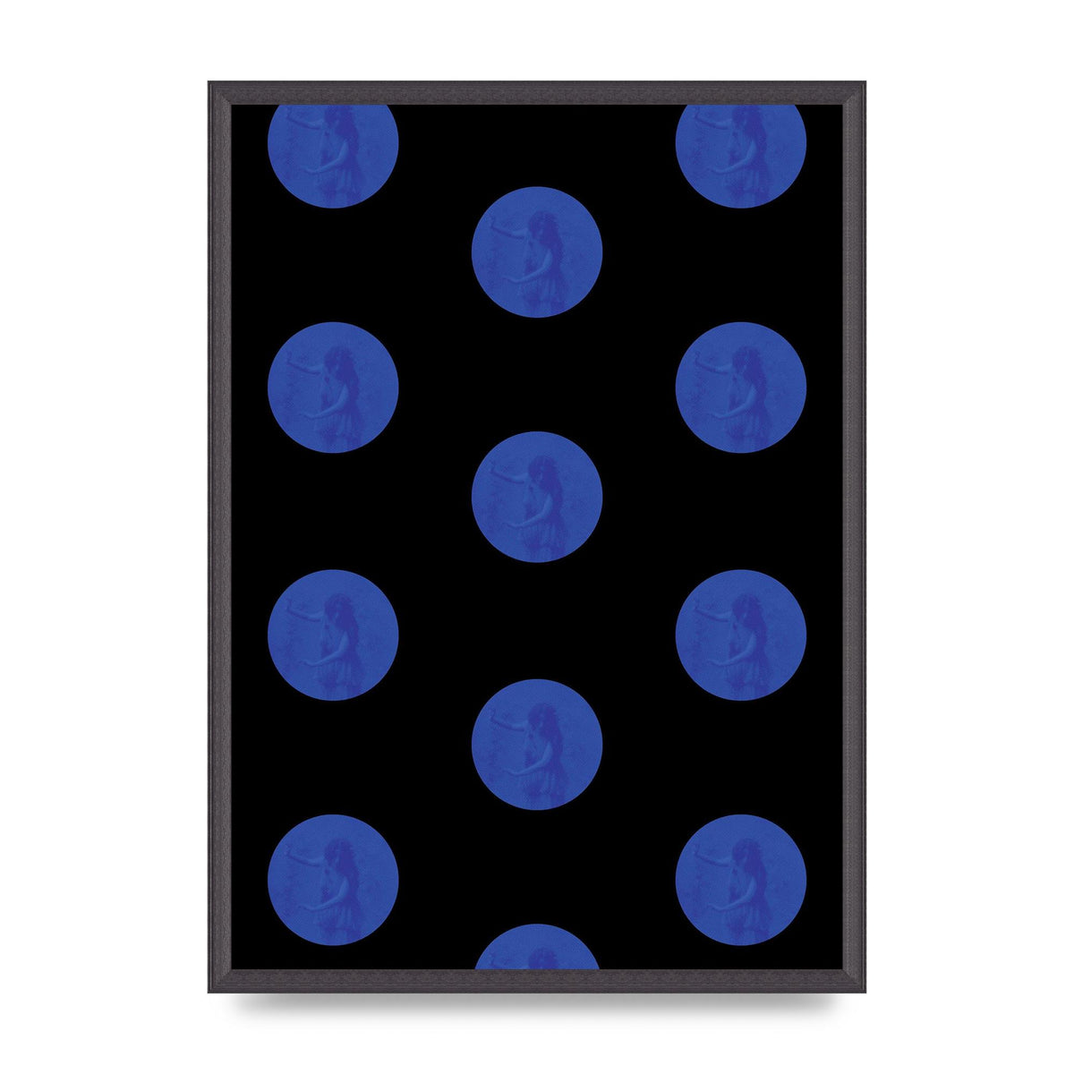 Bohemian Polka Dot Art For The Home - A2 framed