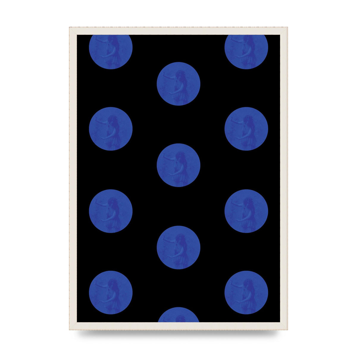 Bohemian Polka Dot Art For The Home - A2 framed