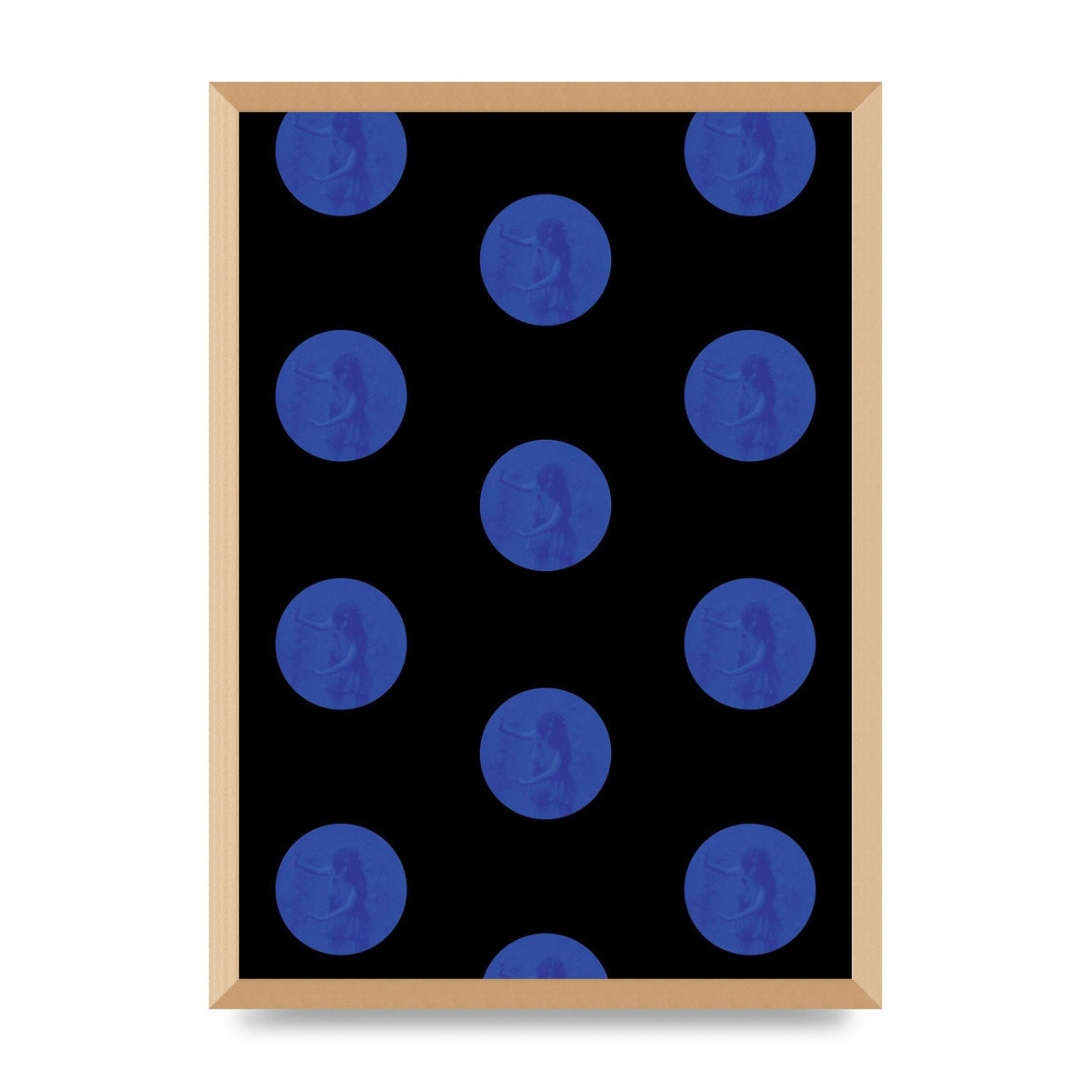 Bohemian Polka Dot Art For The Home - A2 framed