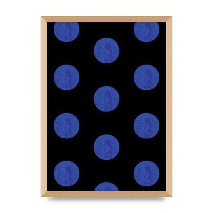 Bohemian Polka Dot Art For The Home - A2 framed