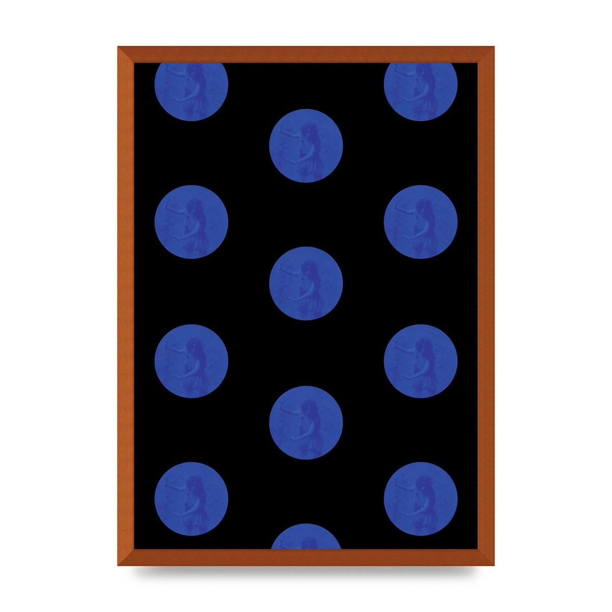 Bohemian Polka Dot Art For The Home - A2 framed