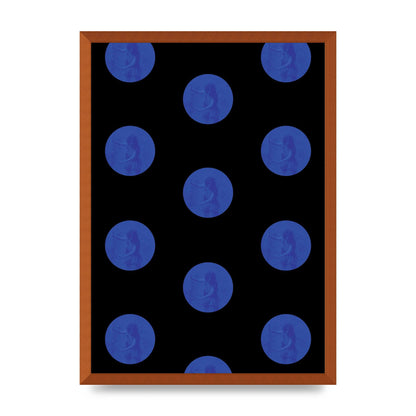 Bohemian Polka Dot Art For The Home - A2 framed