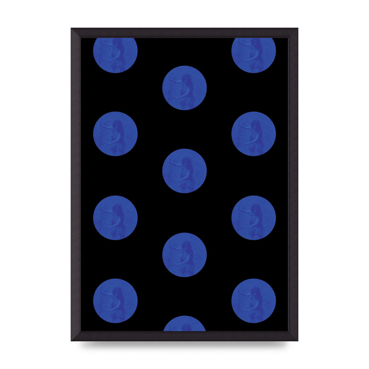 Bohemian Polka Dot Art For The Home - A2 framed