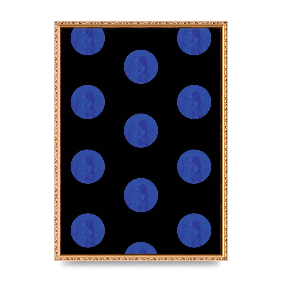 Bohemian Polka Dot Art For The Home - A2 framed
