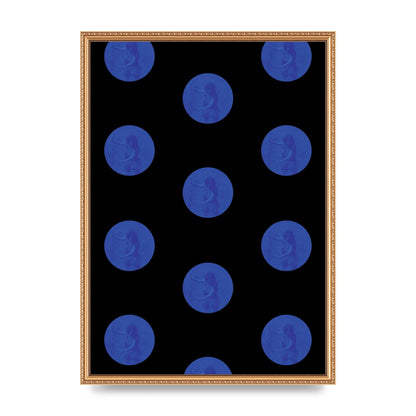 Bohemian Polka Dot Art For The Home - A2 framed