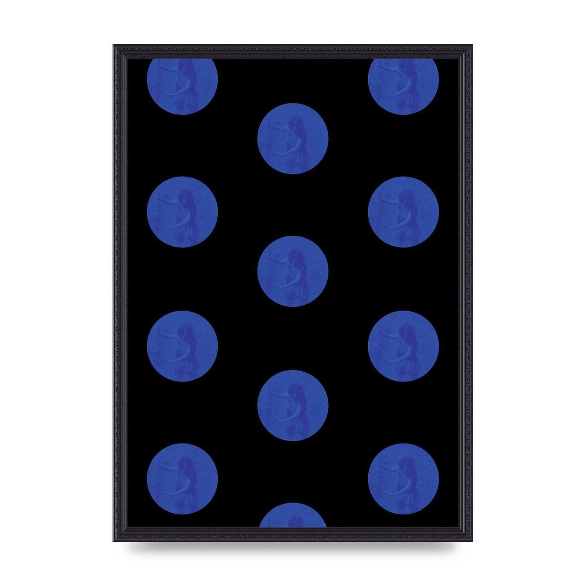 Bohemian Polka Dot Art For The Home - A2 framed