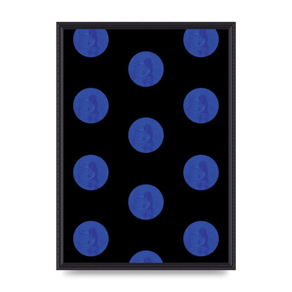 Bohemian Polka Dot Art For The Home - A2 framed