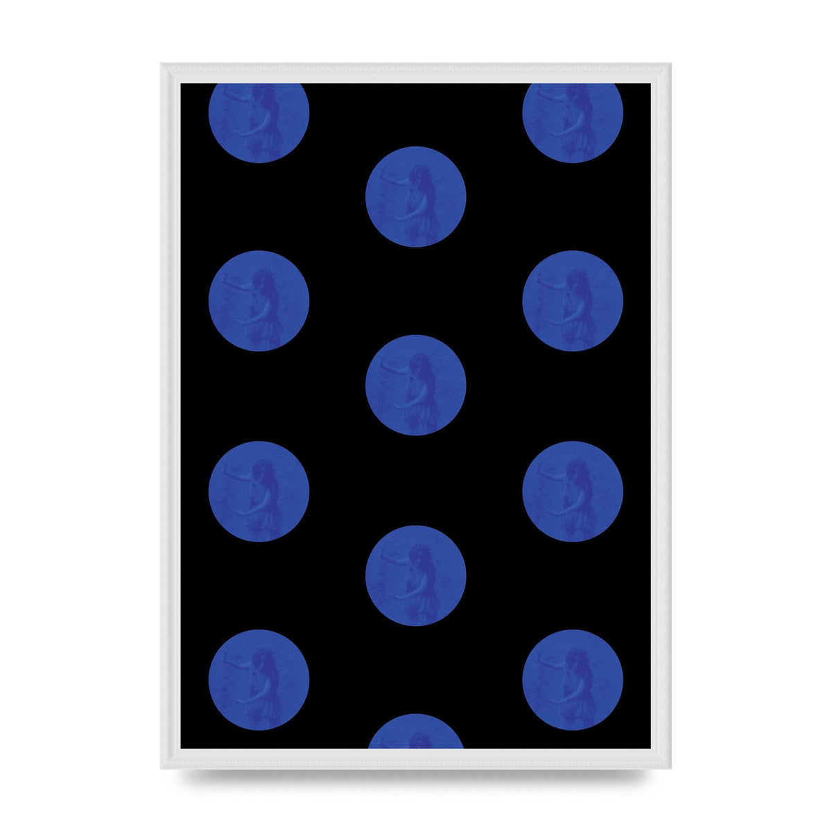 Bohemian Polka Dot Art For The Home - A2 framed