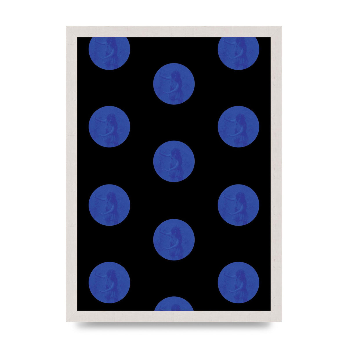 Bohemian Polka Dot Art For The Home - A3 framed
