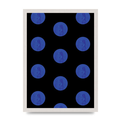 Bohemian Polka Dot Art For The Home - A3 framed