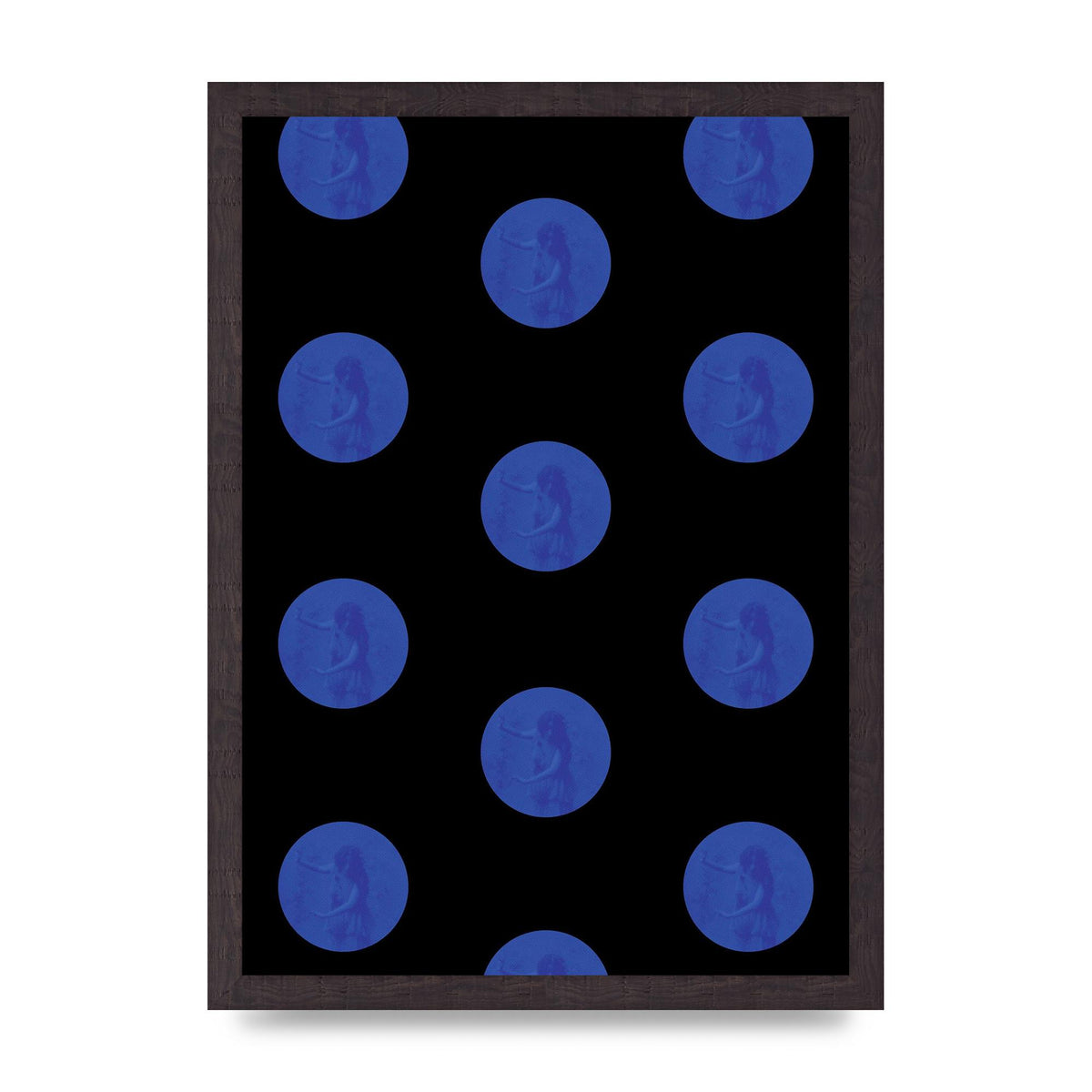 Bohemian Polka Dot Art For The Home - A3 framed