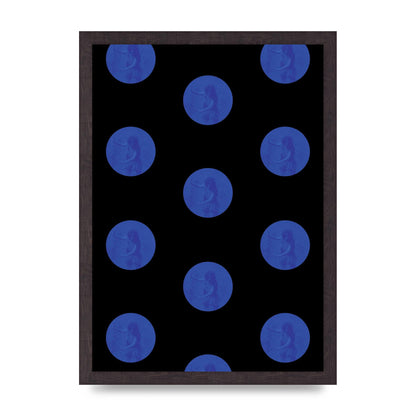 Bohemian Polka Dot Art For The Home - A3 framed