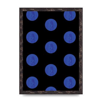 Bohemian Polka Dot Art For The Home - A3 framed