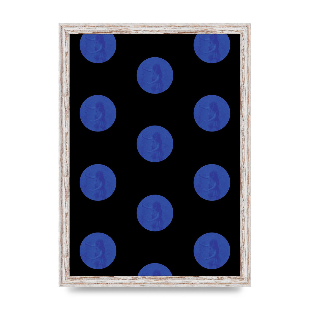 Bohemian Polka Dot Art For The Home - A3 framed