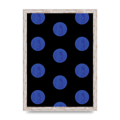 Bohemian Polka Dot Art For The Home - A3 framed