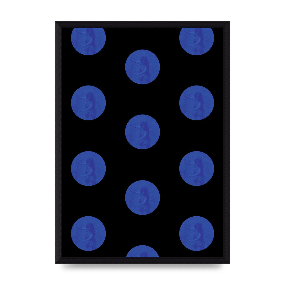 Bohemian Polka Dot Art For The Home - A3 framed