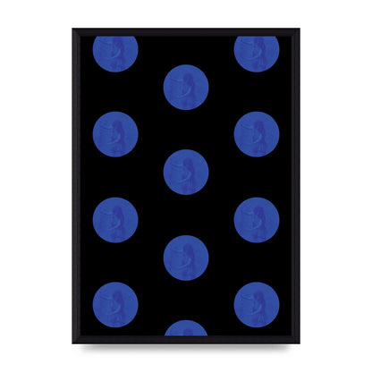 Bohemian Polka Dot Art For The Home - A3 framed