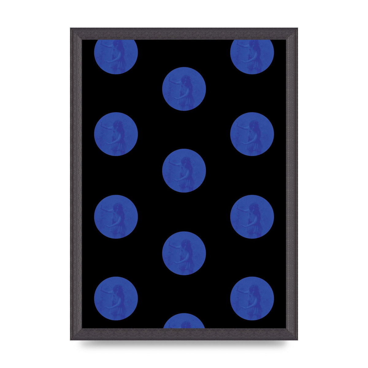 Bohemian Polka Dot Art For The Home - A3 framed