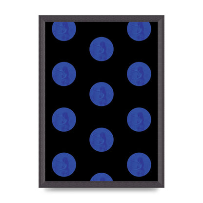 Bohemian Polka Dot Art For The Home - A3 framed