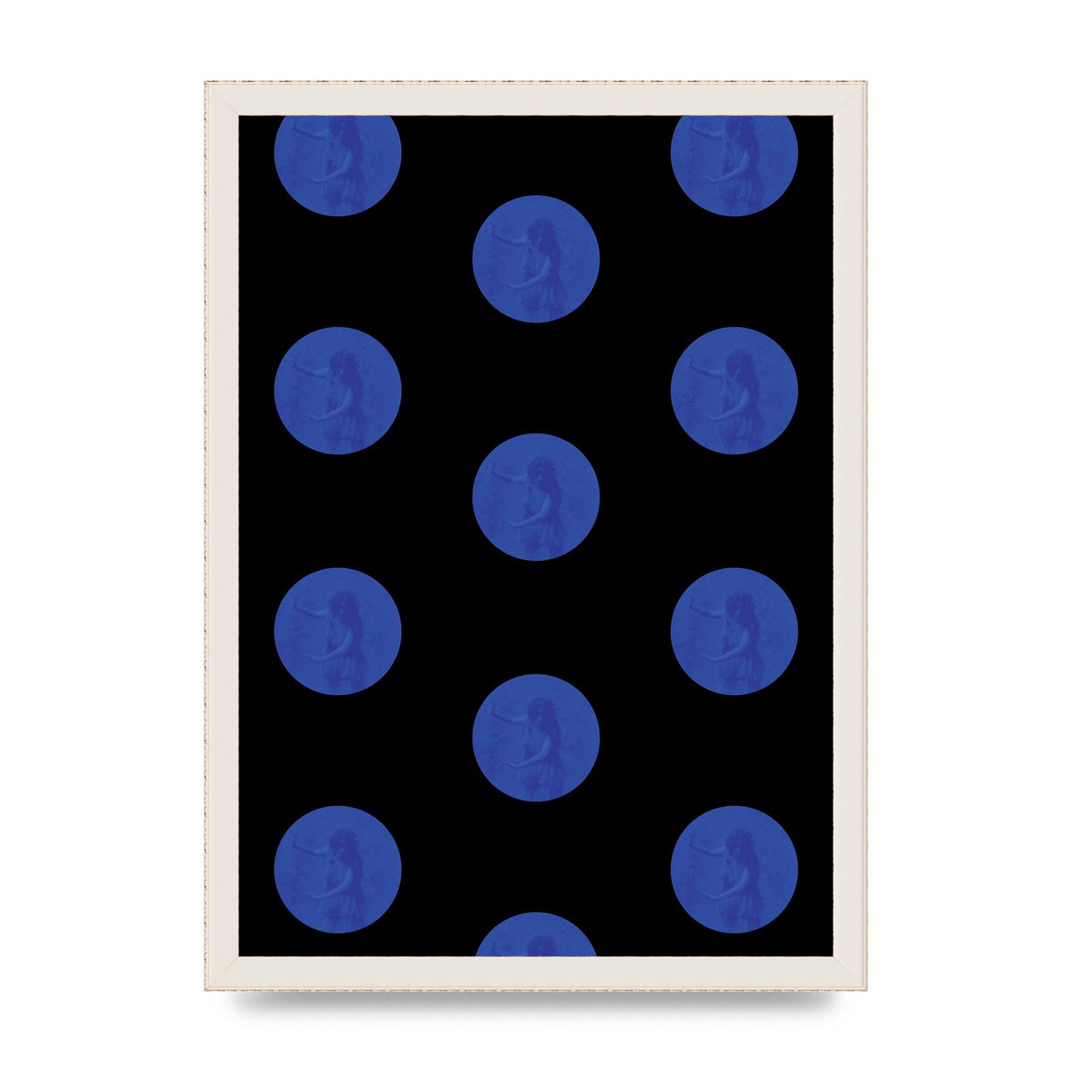 Bohemian Polka Dot Art For The Home - A3 framed