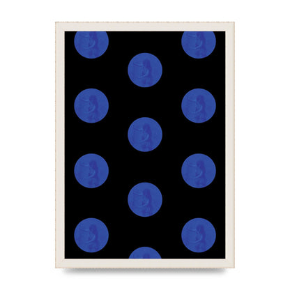 Bohemian Polka Dot Art For The Home - A3 framed