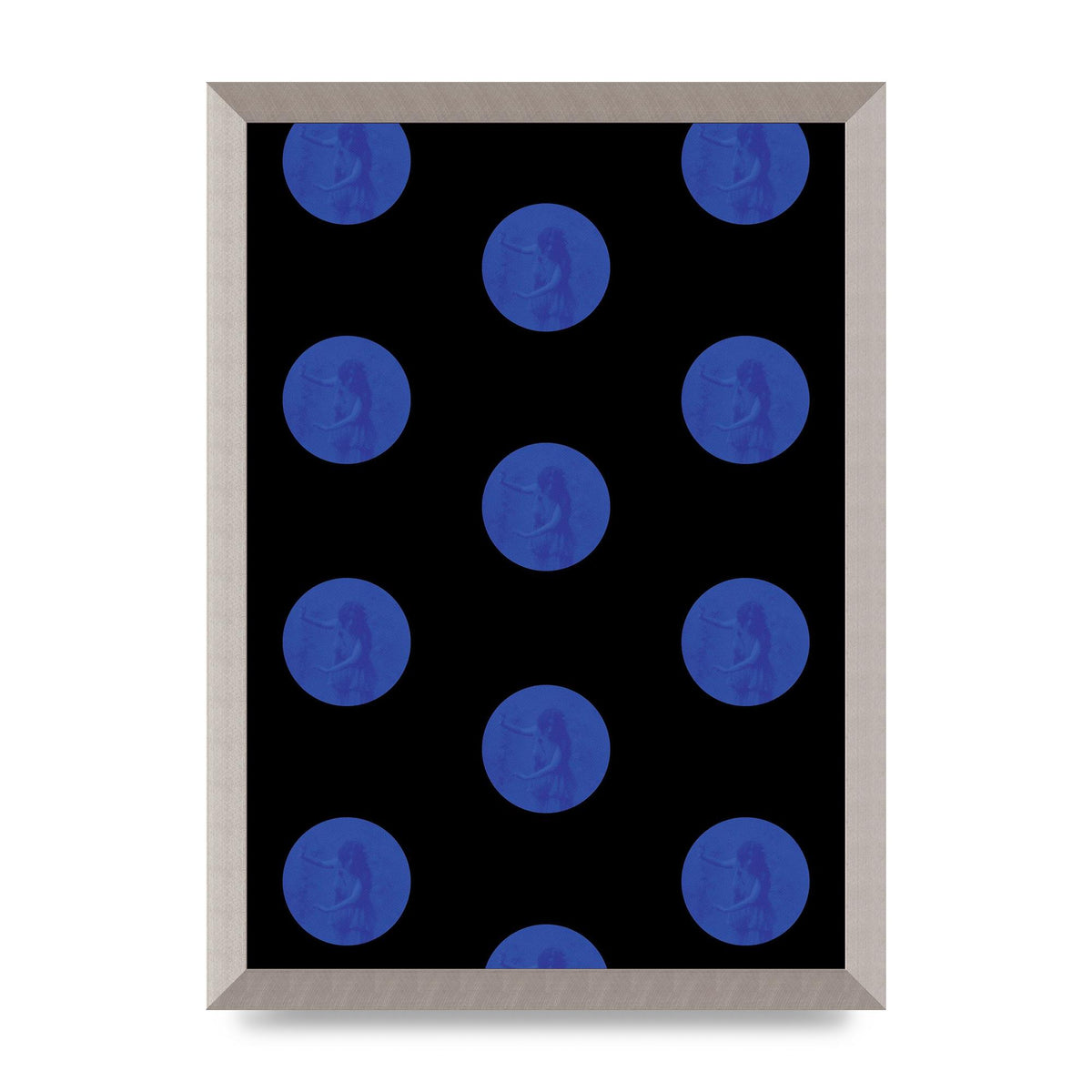 Bohemian Polka Dot Art For The Home - A3 framed