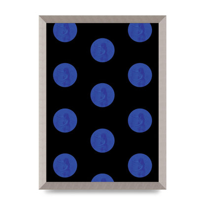 Bohemian Polka Dot Art For The Home - A3 framed
