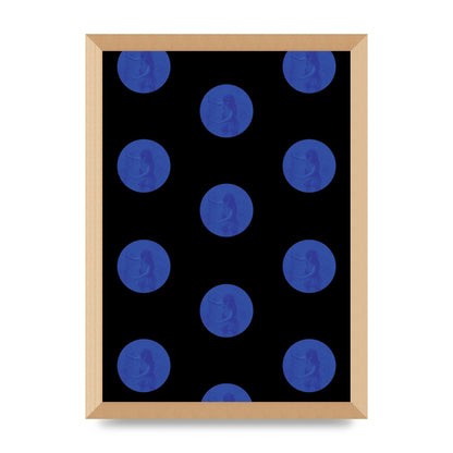 Bohemian Polka Dot Art For The Home - A3 framed