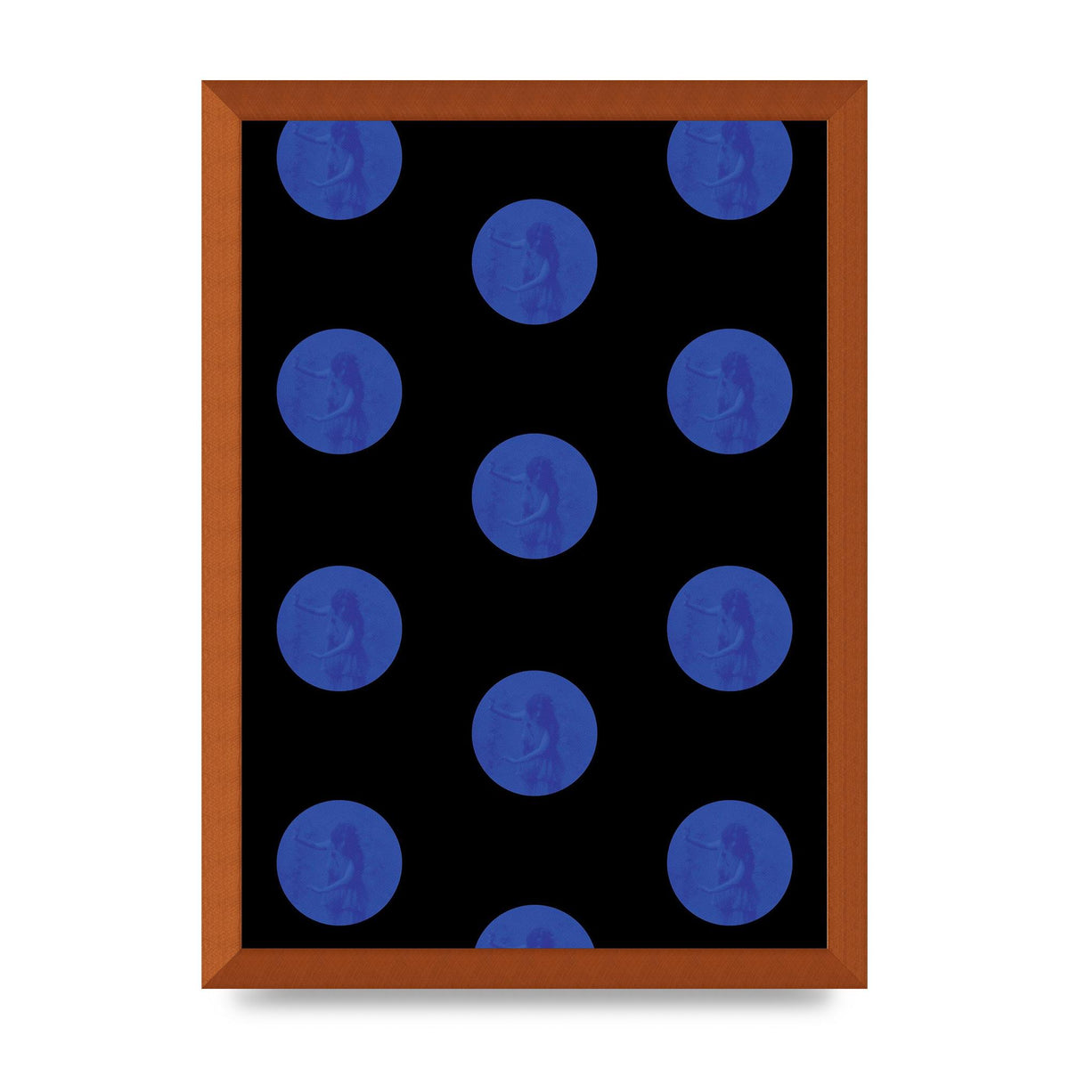Bohemian Polka Dot Art For The Home - A3 framed