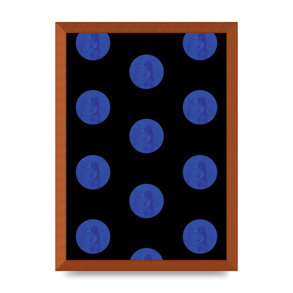 Bohemian Polka Dot Art For The Home - A3 framed