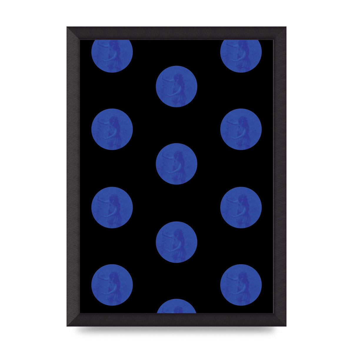 Bohemian Polka Dot Art For The Home - A3 framed