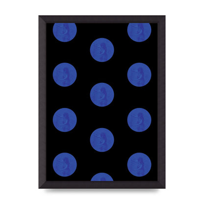 Bohemian Polka Dot Art For The Home - A3 framed