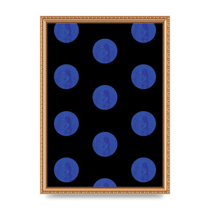 Bohemian Polka Dot Art For The Home - A3 framed