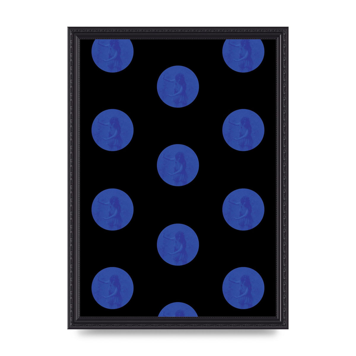 Bohemian Polka Dot Art For The Home - A3 framed