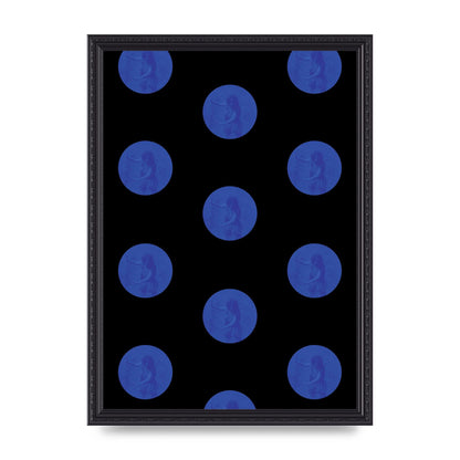 Bohemian Polka Dot Art For The Home - A3 framed