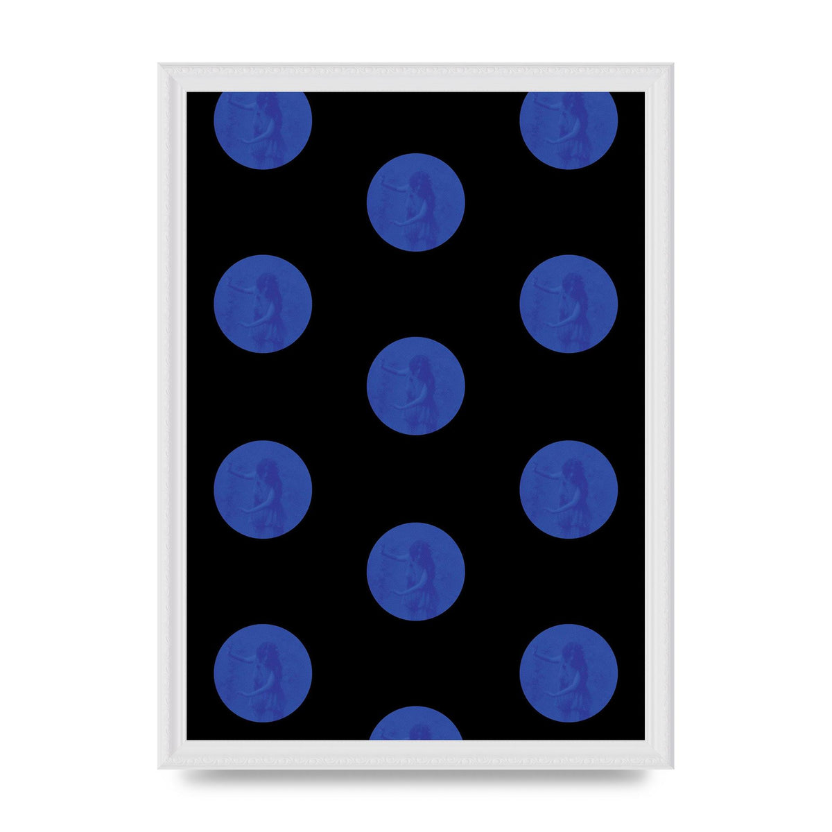 Bohemian Polka Dot Art For The Home - A3 framed