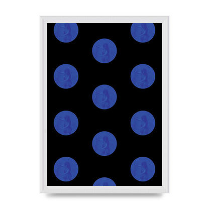 Bohemian Polka Dot Art For The Home - A3 framed