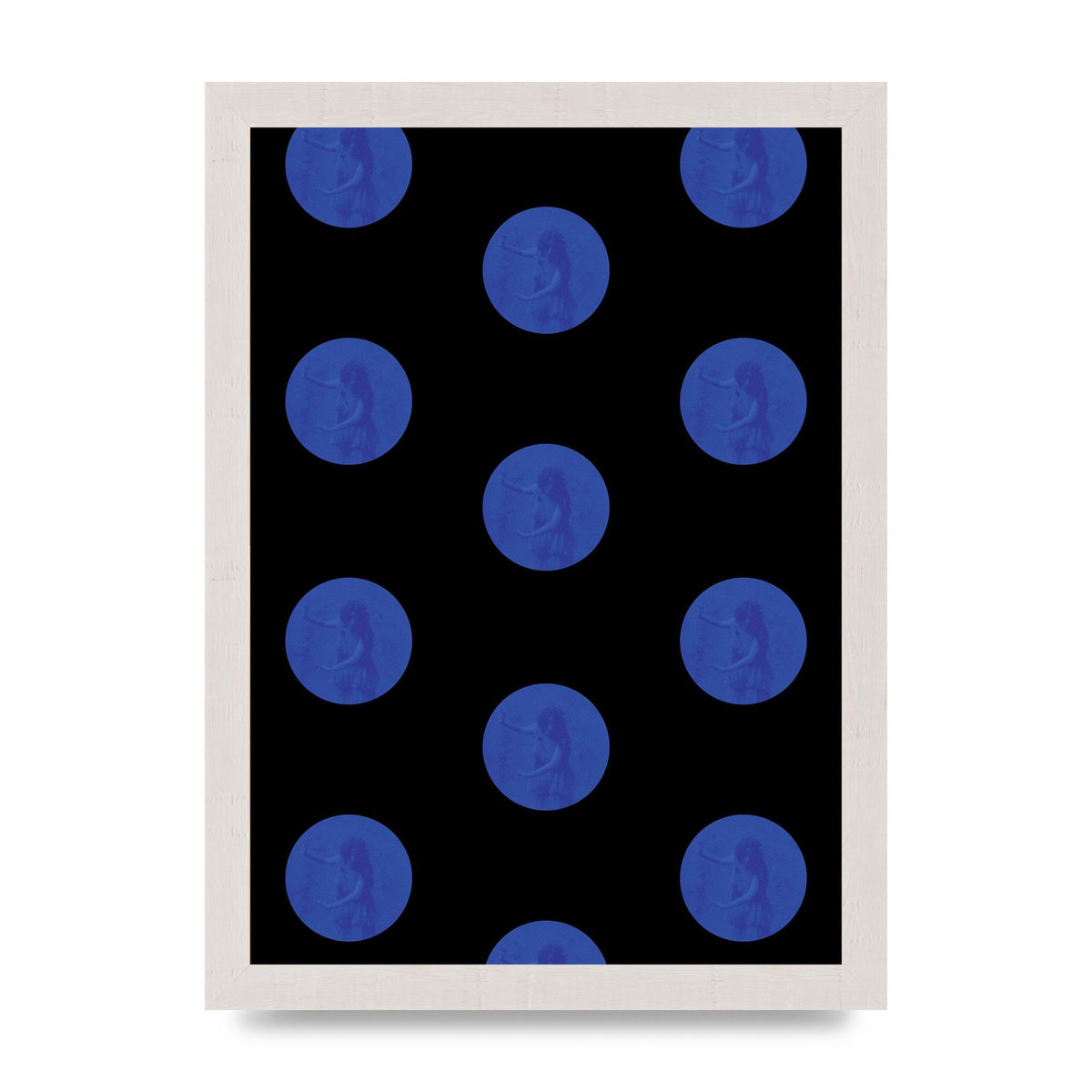 Bohemian Polka Dot Art For The Home - A4 framed