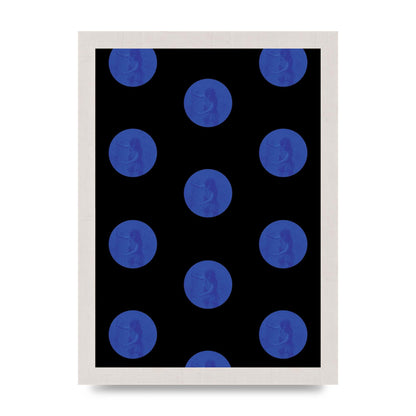 Bohemian Polka Dot Art For The Home - A4 framed