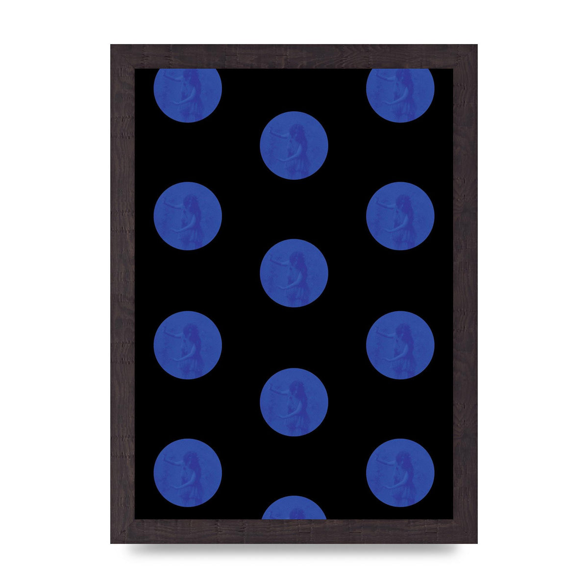 Bohemian Polka Dot Art For The Home - A4 framed