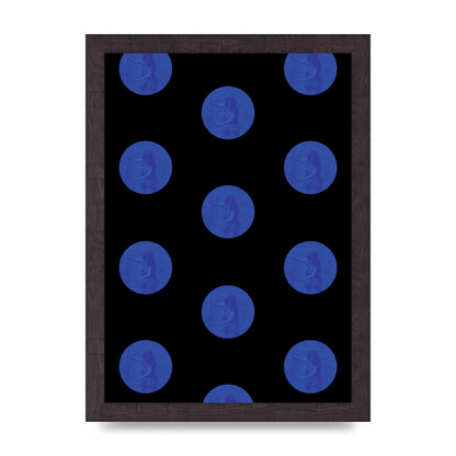 Bohemian Polka Dot Art For The Home - A4 framed