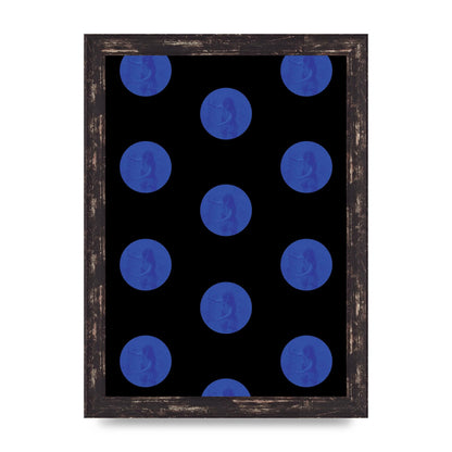 Bohemian Polka Dot Art For The Home - A4 framed