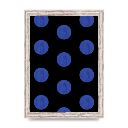 Bohemian Polka Dot Art For The Home - A4 framed