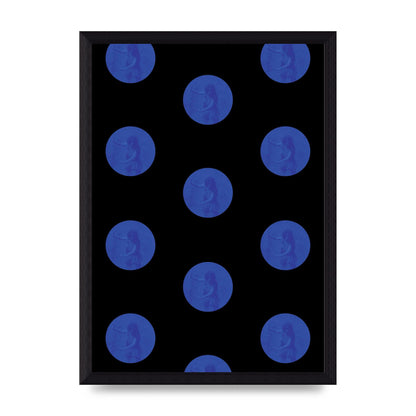 Bohemian Polka Dot Art For The Home - A4 framed