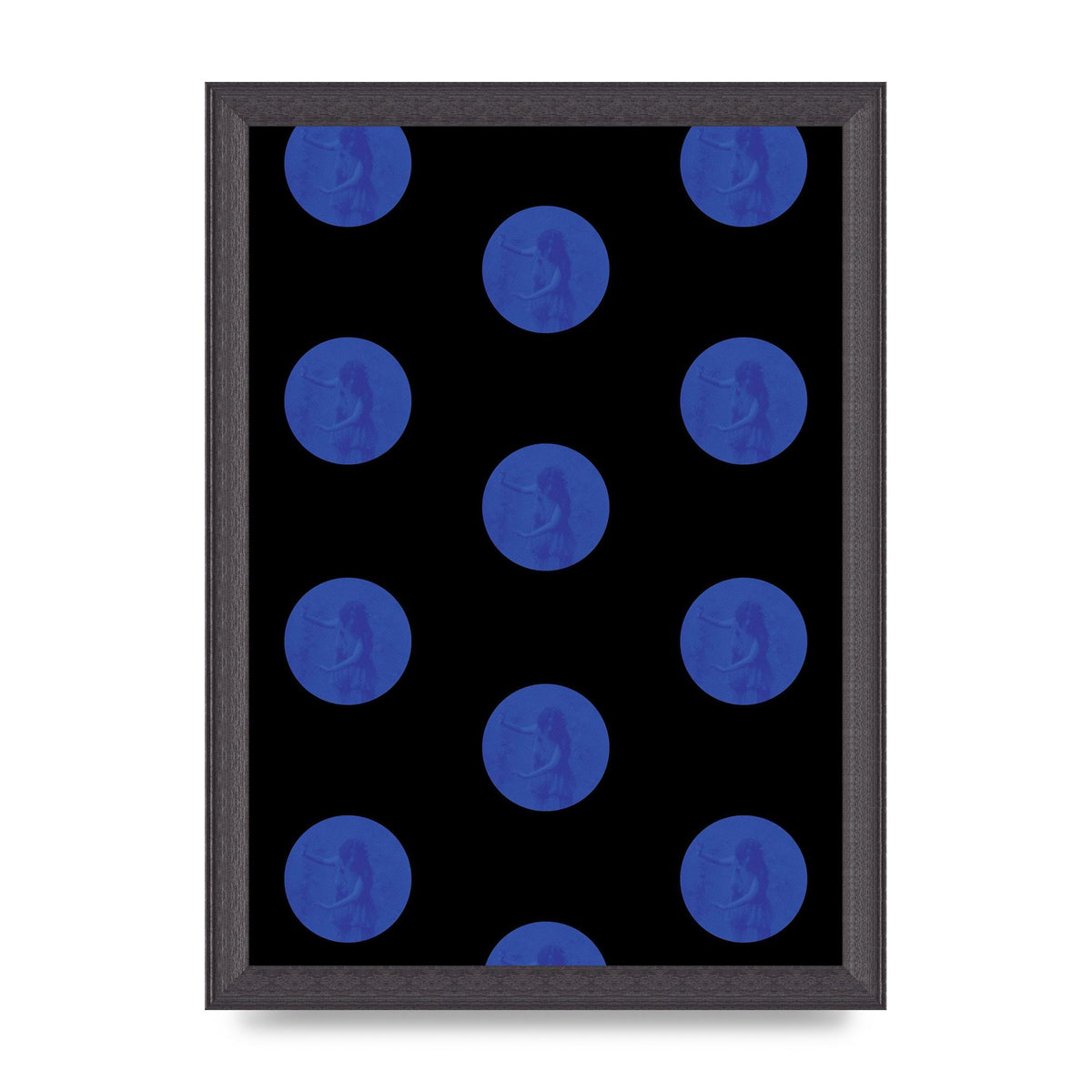 Bohemian Polka Dot Art For The Home - A4 framed
