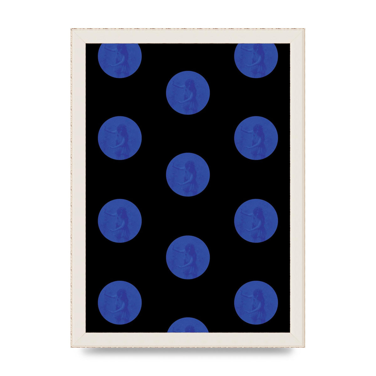 Bohemian Polka Dot Art For The Home - A4 framed